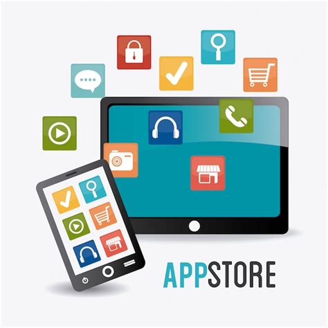 Premium Vector App Store Digital Design