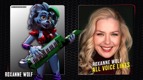 Fnaf Security Breach Roxanne Wolf All Voice Lines With Subtitle Youtube