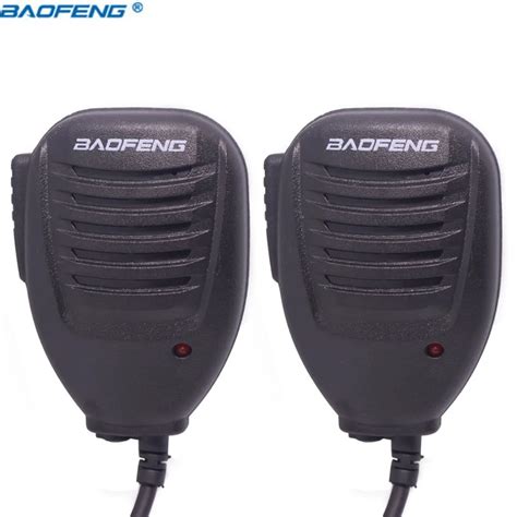 2pcs Baofeng Handheld Microphone Speaker Mic For Baofeng Uv 5r Bf 888s