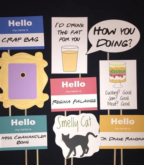 Rachel's 30th birthday prompts the rest of the gang to reminisce about their own 30th celebrations. Friends TV Show themed Photo Booth Props | Etsy | 30th ...