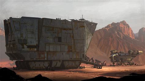 Star Wars Ryan Church The Mandalorian Tatooine Concept Art Desert