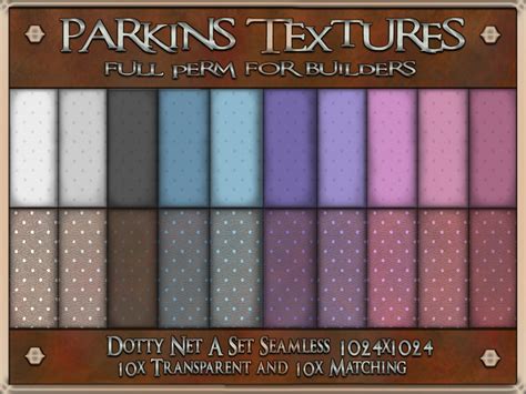 second life marketplace parkins textures dotty net a set 20x full perm seamless 1024x1024
