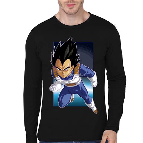 Your thirst for geek culture ends here. Vegeta Black Full Sleeve Tee - Swag Shirts