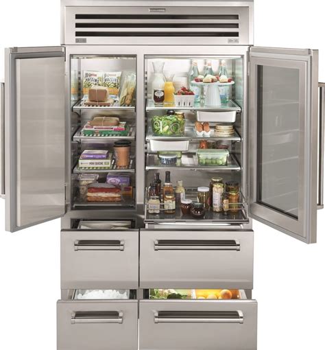Sub Zero 48 Pro Refrigeratorfreezer With Glass Door Pro4850g