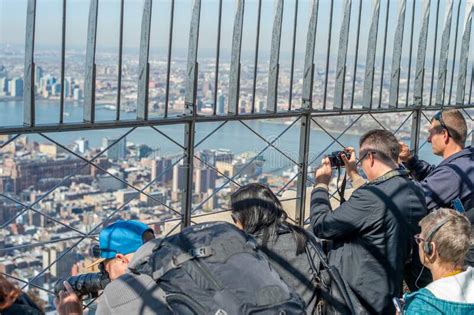 86th Floor Observation Deck At Empire State Building Editorial Stock
