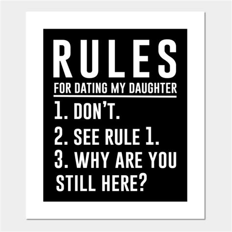 Rules For Dating My Daughter Mom With Daughter Posters And Art Prints Teepublic