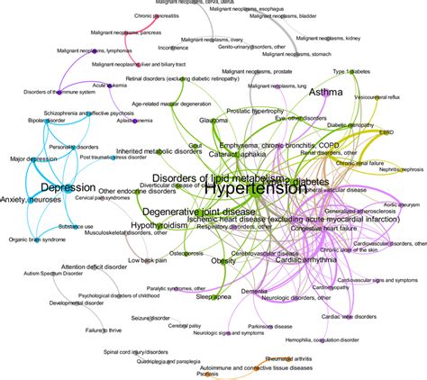 Multimorbidity Network With Associations Measured Using Phi Limited To