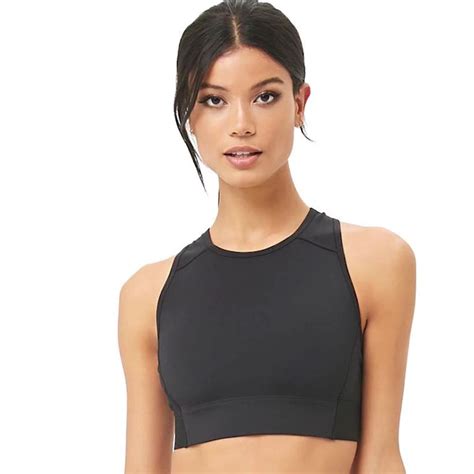Private Label Padded High Neck Sports Bra For Women Buy High Neck