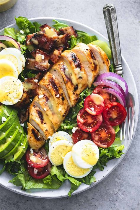 Easy And Delicious Honey Mustard Chicken Cobb Salad Is Healthy Hearty Main Dish Salad That Will