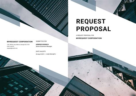 Free Request Proposal | Proposal design, Proposal, Proposal templates