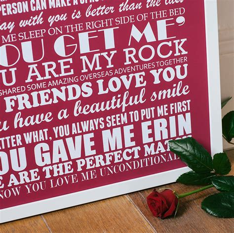 Personalised I Love You Because Print By Milly Inspired