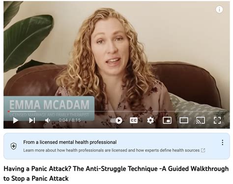 How To Stop A Panic Attack Therapy In A Nutshell Mental Health Resource By Christine Hill
