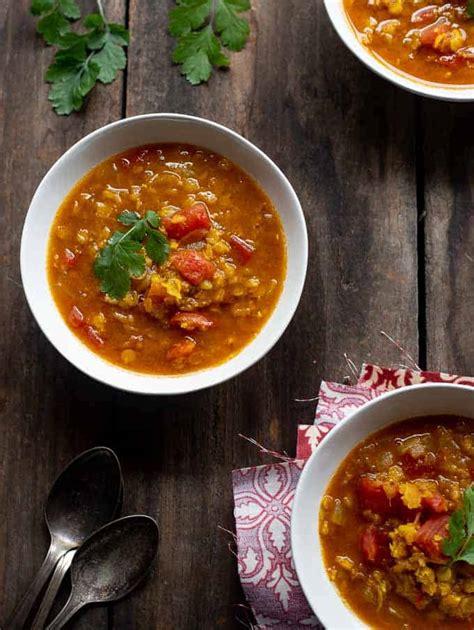 Indian Spiced Red Lentil Soup