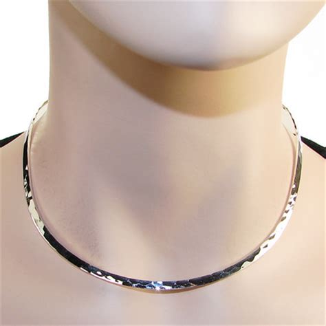 Chunky Torc Collar Sterling Silver Necklace Jewellery 17414k Silver