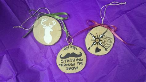 Wood Disk Ornaments The Art Is Not My Original Ideas But The Are Hand