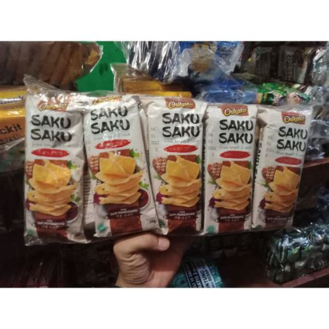 Jual Chikako Saku Saku Snack Rasa Sapi Panggang 10 Pcs Shopee Indonesia