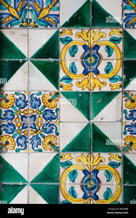 Historic Moorish Ceramic Tile Stock Photo Alamy
