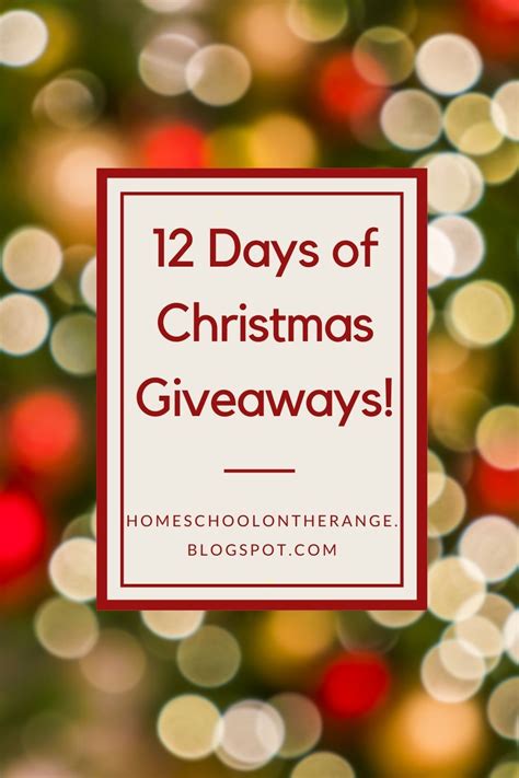 12 Days Of Christmas Giveaways Christmas Giveaways 12 Days Of