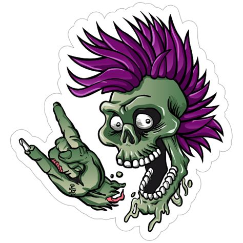 Punk Rock Skull Png