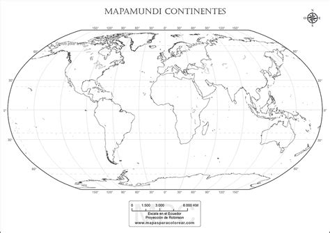 Mapa De Los Continentes Sin Nombres Para Colorear Y Para Imprimir Mundo Para Colorear Kulturaupice