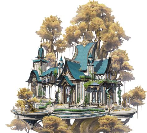 Artstation Fantasy Elf Architecture