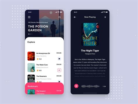 Audio Book Mobile App Ui Kit Template By Hoangpts On Dribbble