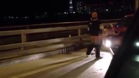 Explicit Video Outrageous Couple Filmed Having Sex On Busy Bridge As