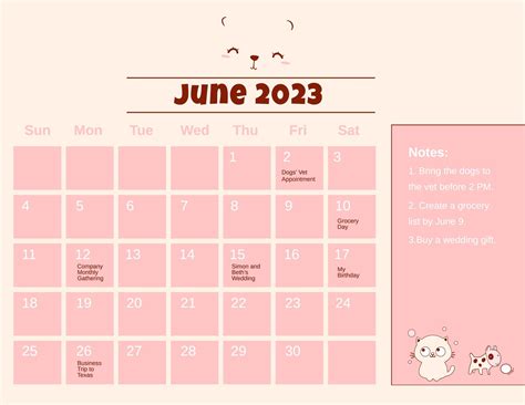 Download 2023 June Calendar Get Calender 2023 Update