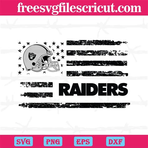 Las Vegas Raiders Helmet Logo Flag Svg Png Dxf Eps Cricut Files