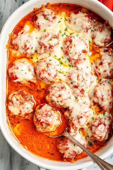 The Best Baked Meatball Recipe A Mind Full Mom Cheesy Meatballs Cafe