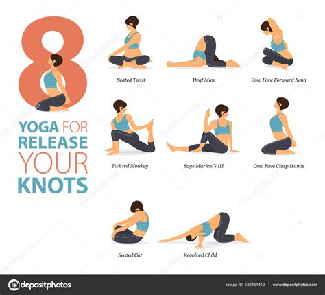 Infographic Yoga Poses Workout Home Concept Reverse Bone Loss Flat