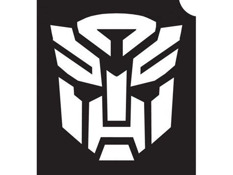 Transformers 01 Optimus Prime Glitter Tattoo Stencil Fables