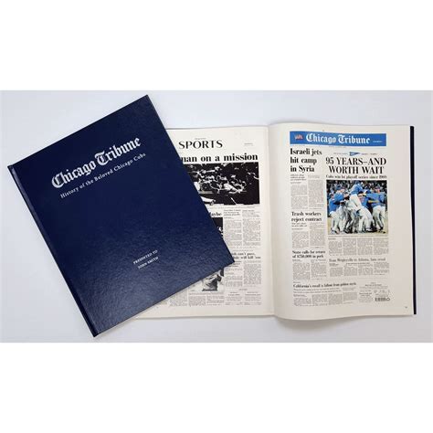 History Of The Beloved Chicago Cubs Personalized Newspaper Book