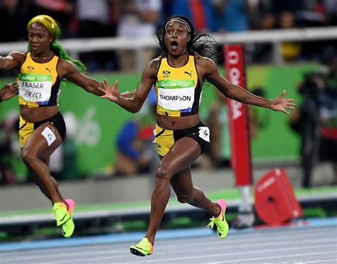 Jamaican Sprinter Elaine Thompson Had An Incredible Reaction To Winning Gold In The 100m Sprint