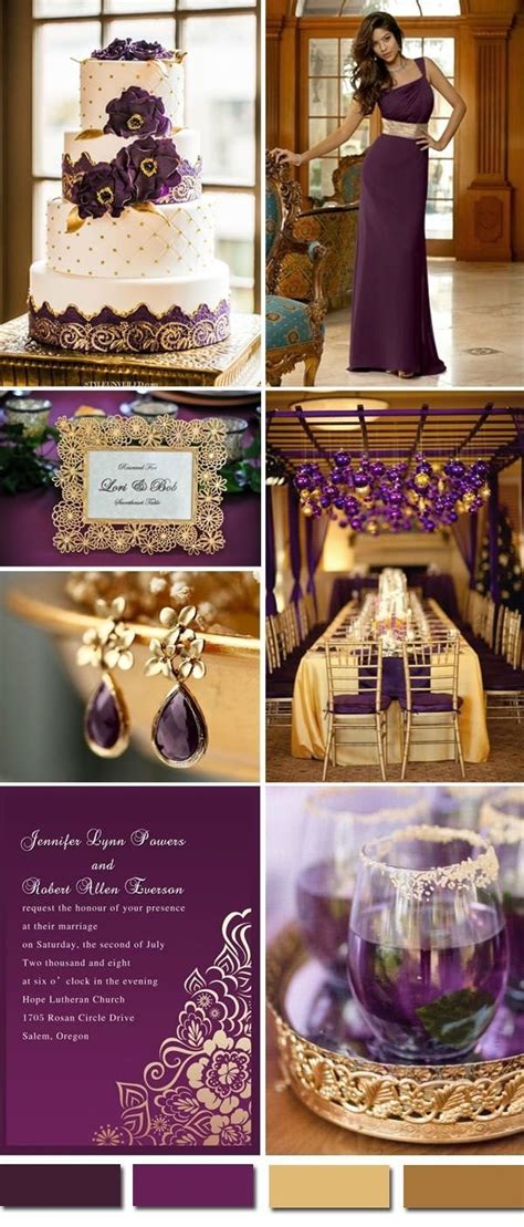 10 Trendy Purple And Gold Wedding Ideas 2023