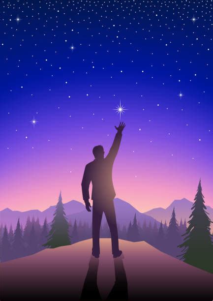 Royalty Free Reaching For The Stars Clip Art Vector Images