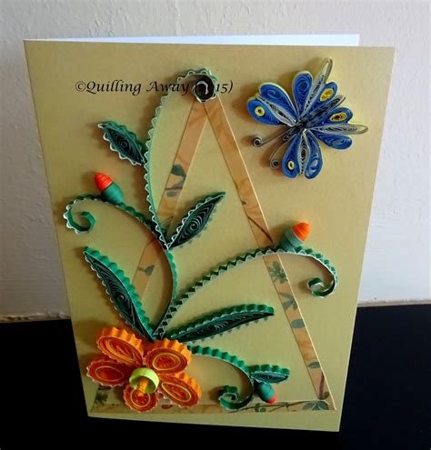 Quilling Away Quilled Card