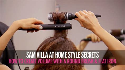 Specialized bristles are soft enough to glide through tangled wet hair from tip to root without tugging or pulling, effortlessly unknotting and defining your natural curls. How To Create Volume With a Round Brush and Flat Iron ...