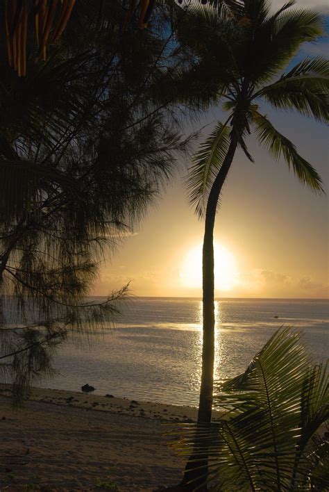 Sunset Aitutaki Cook Islands Cook Islands Aitutaki Sunset