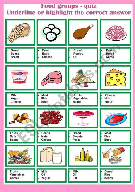Healthy Eating Worksheets For Preschoolers