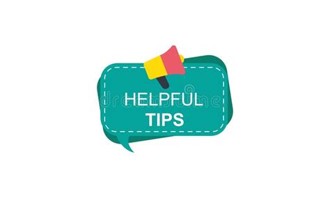 Helpful Tips Concept In Flat Style Stock Vector Illustration Of