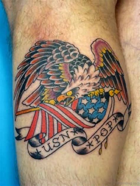 42 Perfect Eagle Tattoos For Leg Tattoo Designs