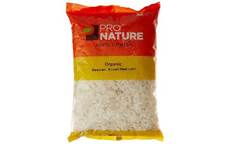 Pro Nature Organic Beaten Rice Medium Pack 500 Grams Reviews