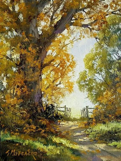 Watercolor Landscape Paintings Nature Art Painting Autumn Painting