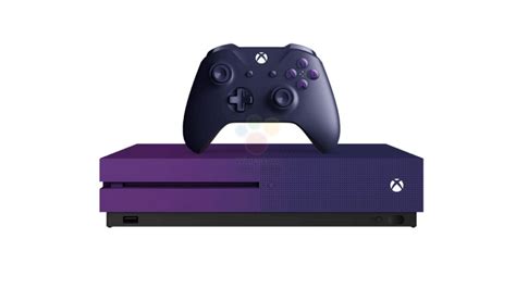 Microsofts Purple Xbox One S Fortnite Console Leaks Fortnite News