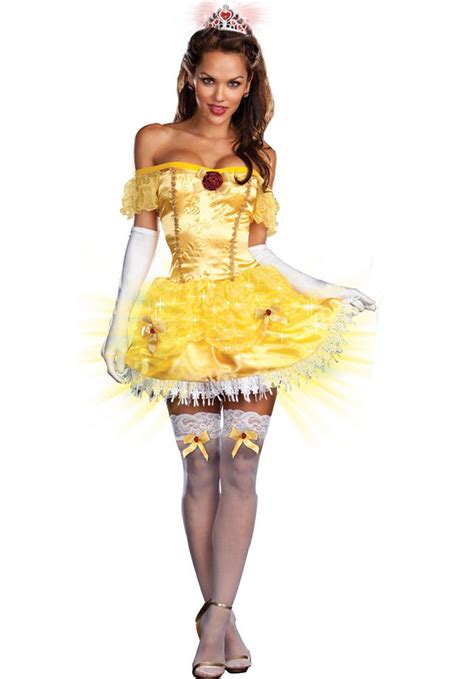 Storybook Beauty Bright Costume Belle Fancy Dress Disney And Cartoon