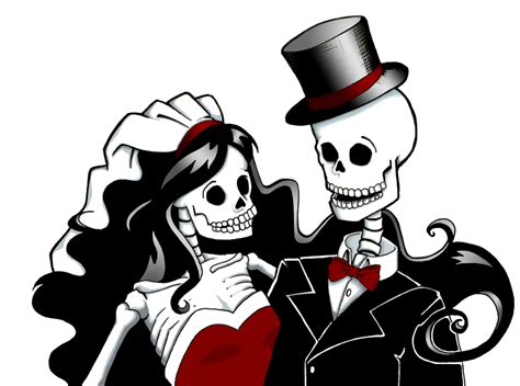 Skeleton Bride And Groom Color By Sareidia On Deviantart