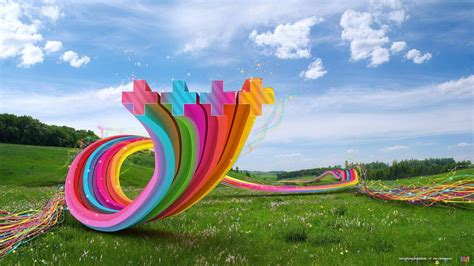 Landscape Multi Color Rainbow Colors Wallpapers Hd Desktop And Mobile Backgrounds
