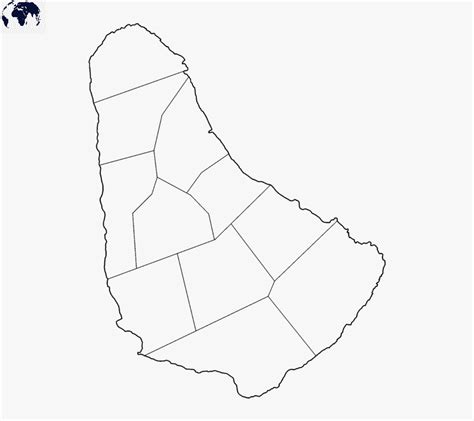 Blank Map Of Barbados