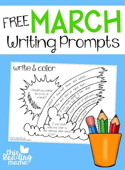 Free March Writing Prompts This Reading Mama March Writing Activities